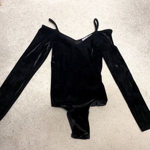 Project Social T Velvet Bodysuit